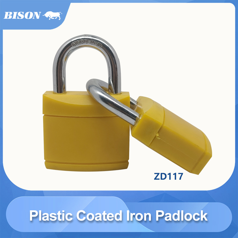 Plastic Coated Iron Padlock -NO.ZD117